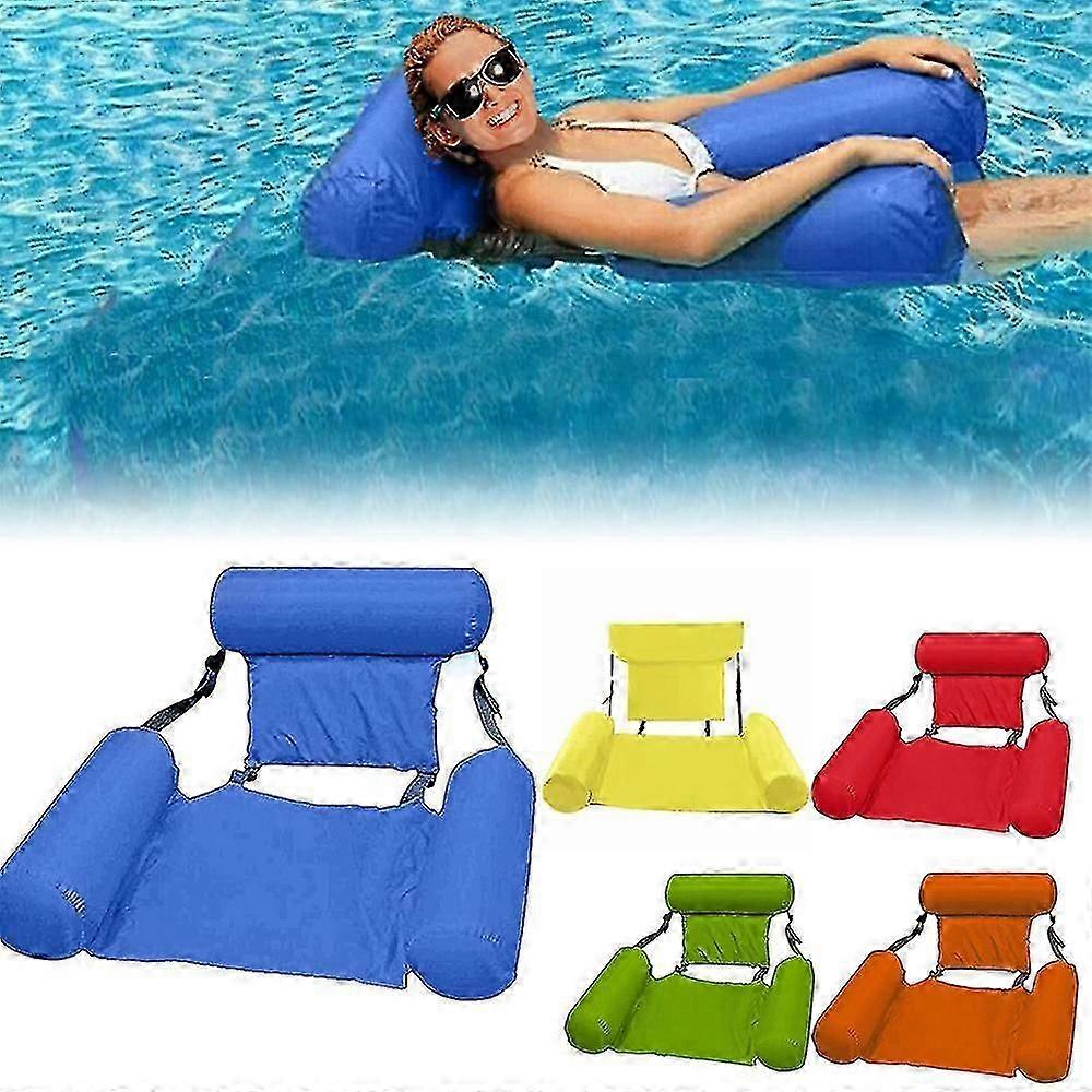 Water Hammock Swimming Pool Beach Floating Recliner Inflatable Water Hammock Floating Bed Beach Float