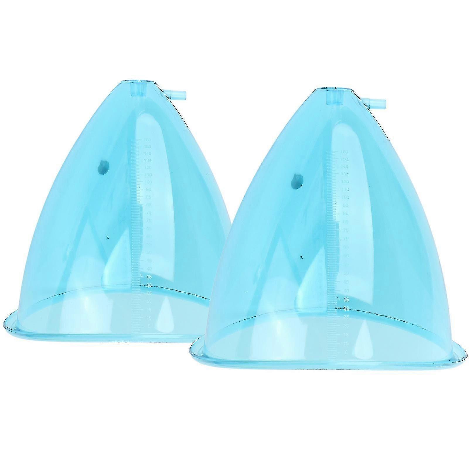 2pcs Cupping Therapy Cup Set Suction Massage Vacuum Therapy Machine Accessories For Buttocksl(190ml)