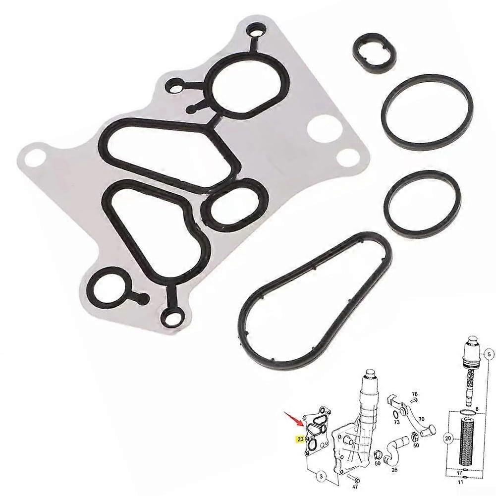 Engine  Essentials Oil Cooler Gasket Set Compatible with a Range of For Mercedes Vehicles A2711840280