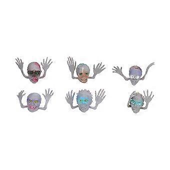 6pcs Mini Monster Finger Puppets Cute Cartoon Halloween Finger Toys for Kids Interactive Playful Accessories