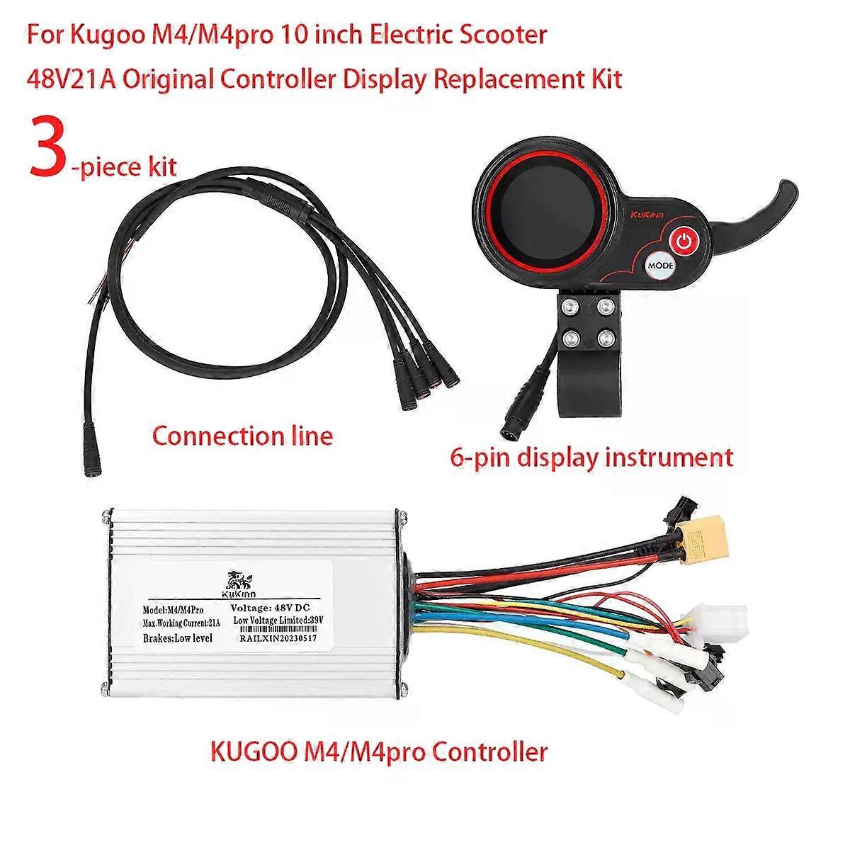 For Kukirin M4/M4pro electric scooter 48V21A original controller instrument display Connection line replacement kit