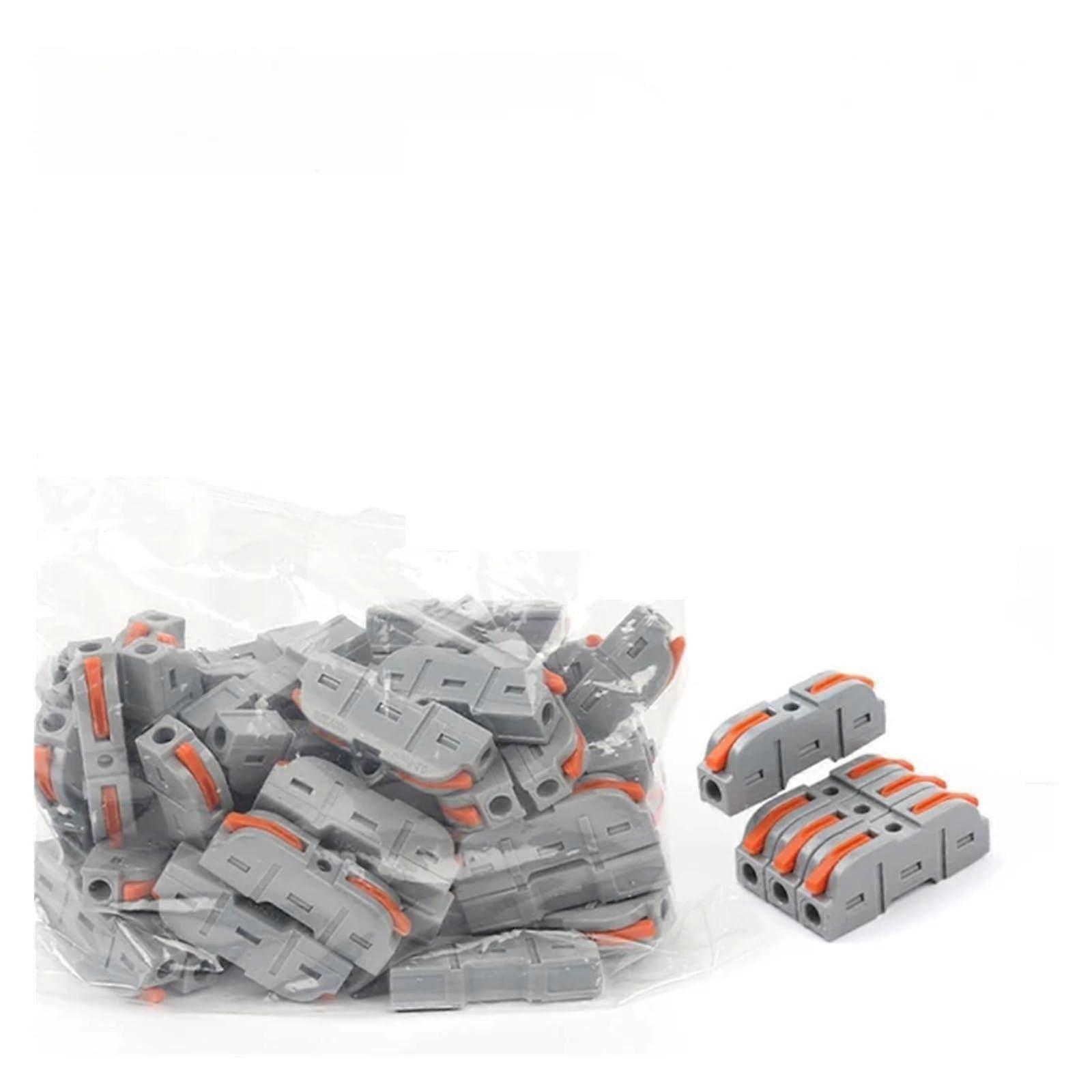 DIY Quick Splicing Multiplex Butt Wire Connector 100pcs Compact Electrical Cable Terminal Block for Home Wiring