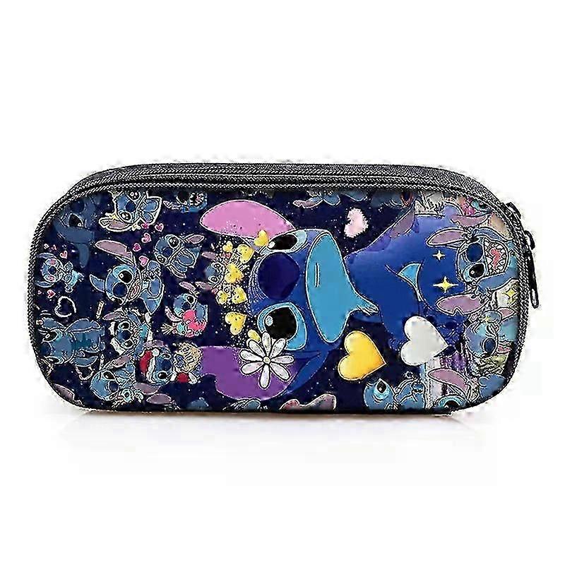 Aoger Lilo and Stitch Inspired Theme Nylon Pencil Case for Kids, Stylish and Functional Pencil Bag