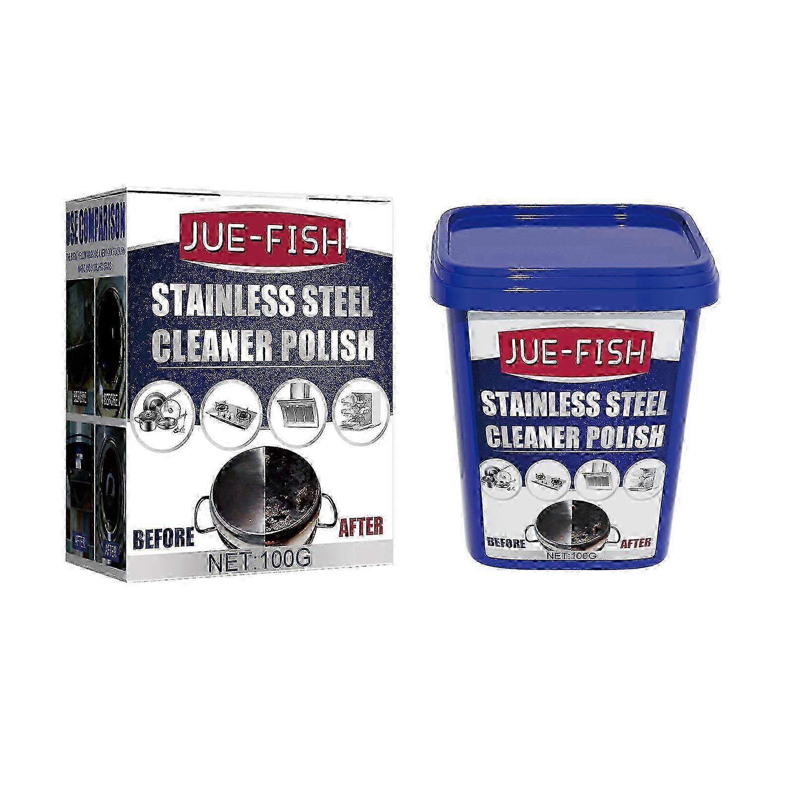 Jue Fish Stainless Steel Cleaning Paste for Kitchen Utensils and St...