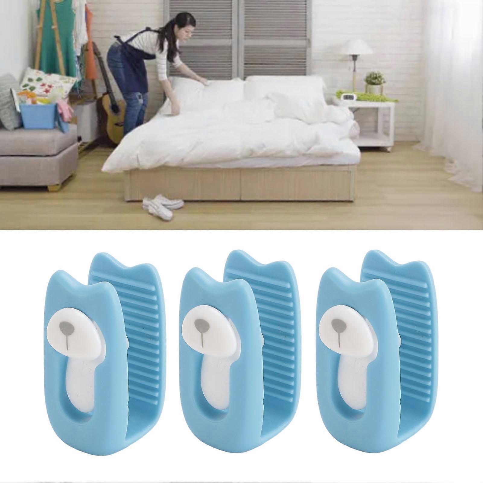 12PCS Blue Plastic Duvet Clips for Comforter & Bed Sheet Secure