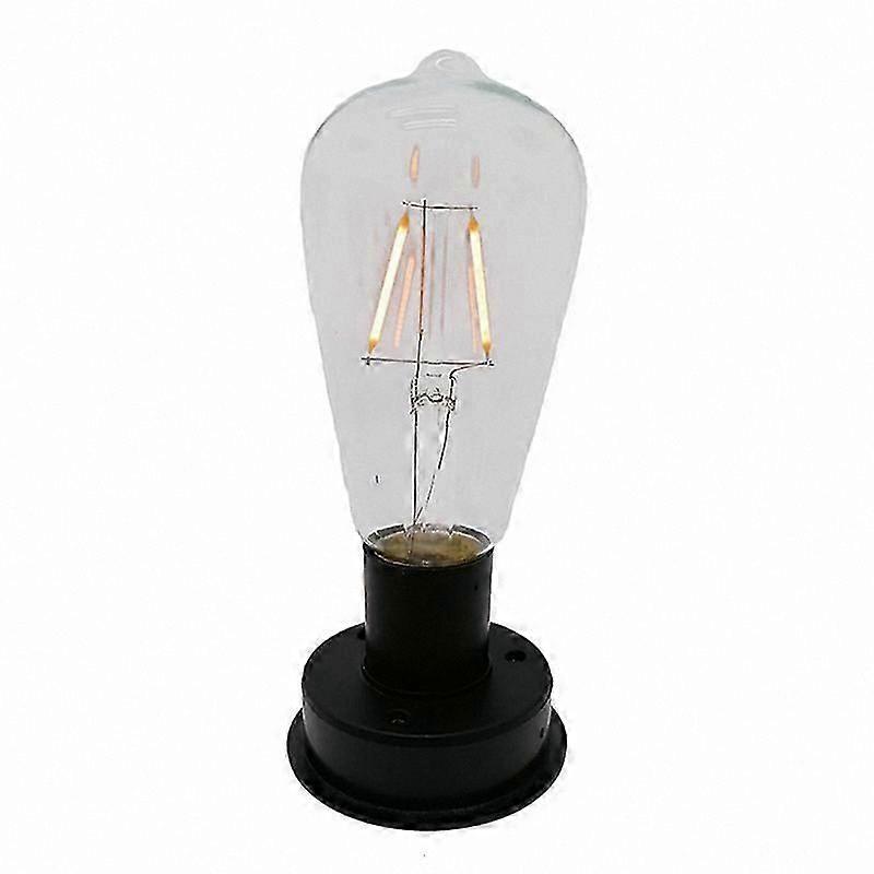 1Pc Solar LED Filament Bulb 2800K Auto Light Sensor Fence Night Light for Garden Pathway Illumination