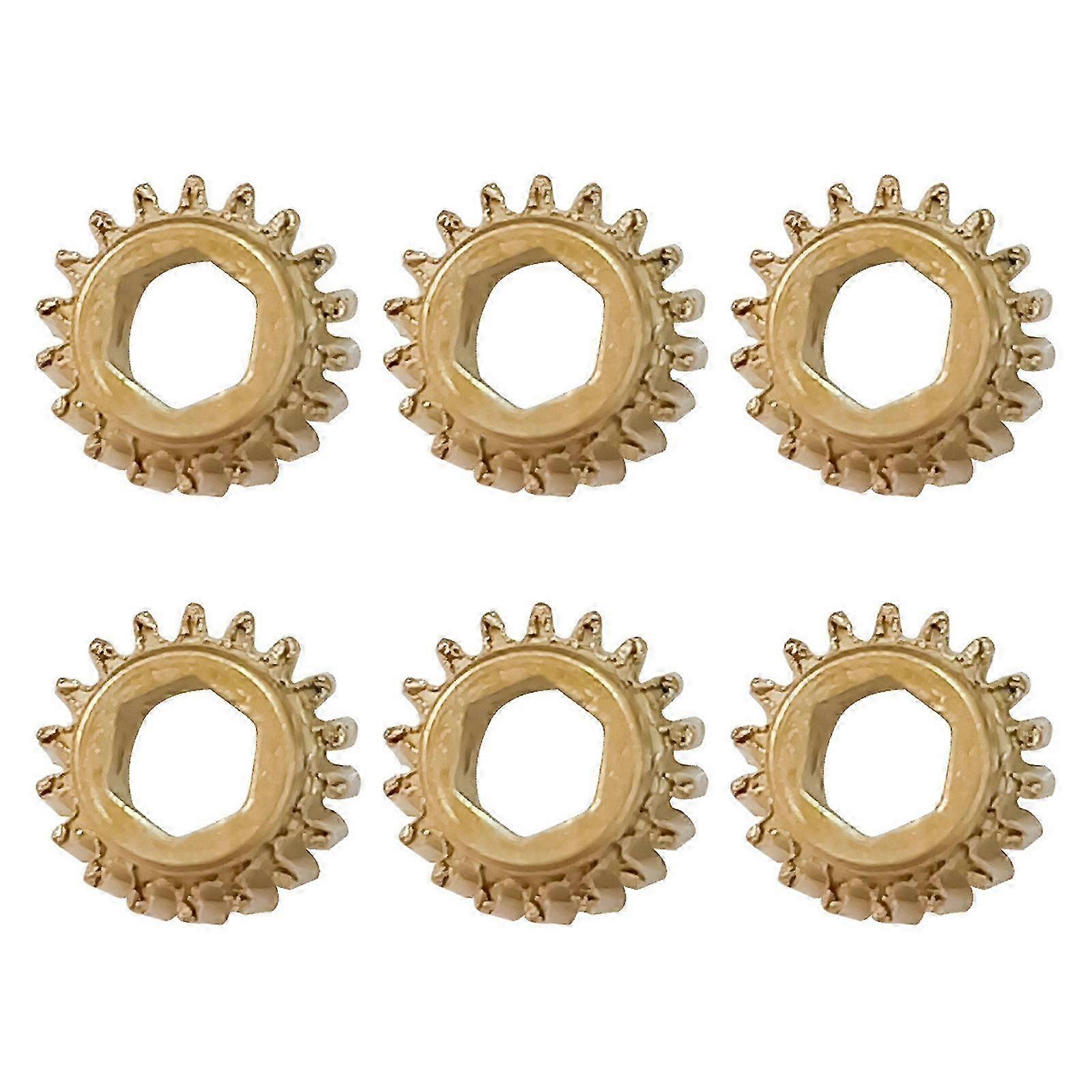 6 Pieces Guitar Tuning Mechanism Iron Gear Set Open Hole Guitar Tuning Gear Set Suitable for Precise String Adjustment