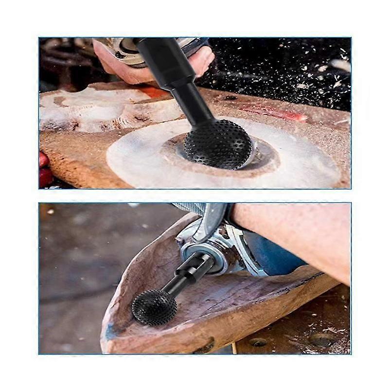 Ball Gouge Spherical Spindles Wood Gouge Power Carving Attachment 115/125 Grinder 25mm Head