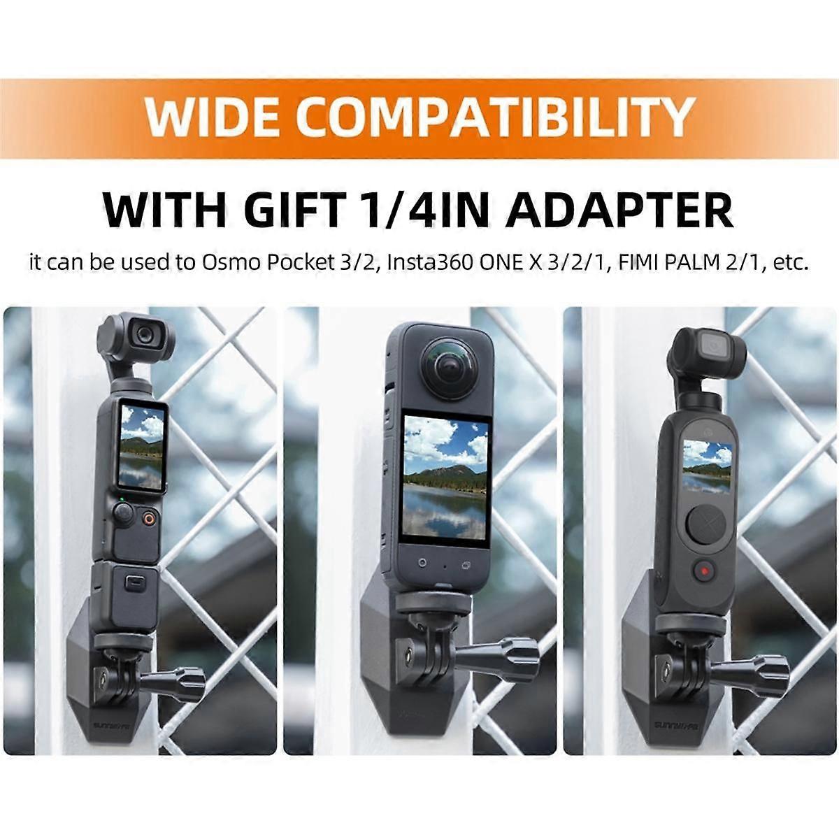 Expansion Bracket for Pocket3 Go3 Sports Camera Base Expansion Adapter Bracket