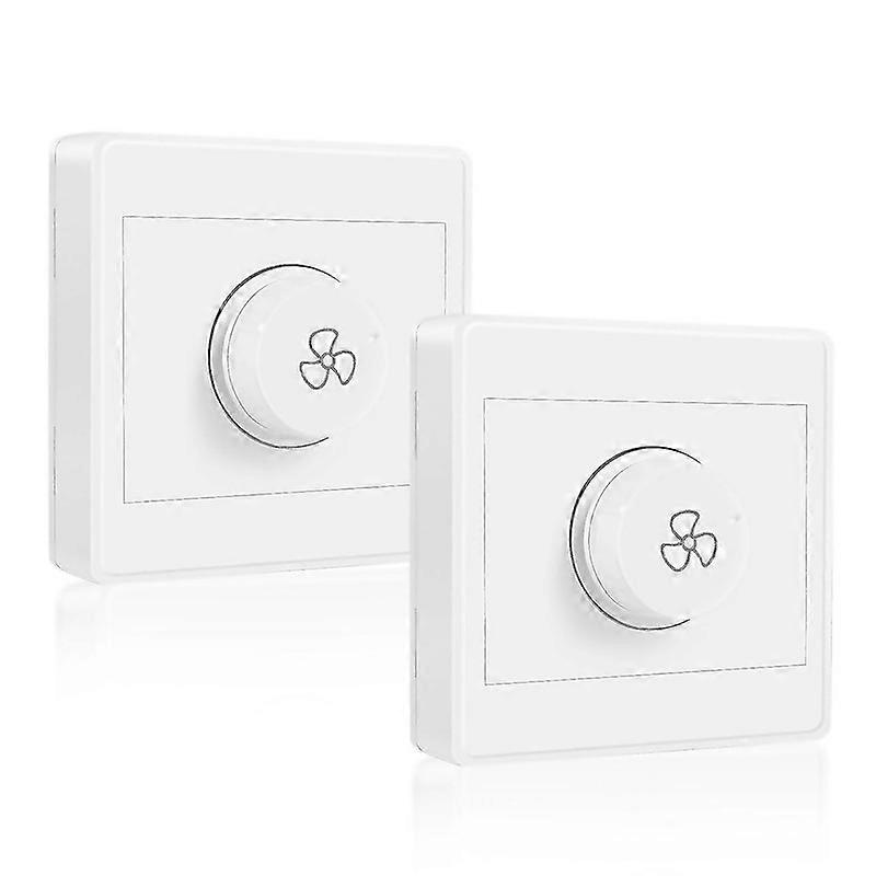 For 2pcs Ceiling Fan Stepless Speed Governor Mounted Fan Speed Switch