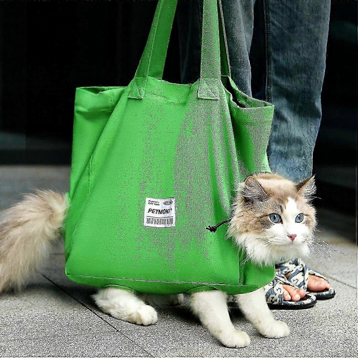 Cat Carrier for Large Cats Up to 20 lbs, Soft-Sided Pet Restraint Bag for Claw Care & Grooming