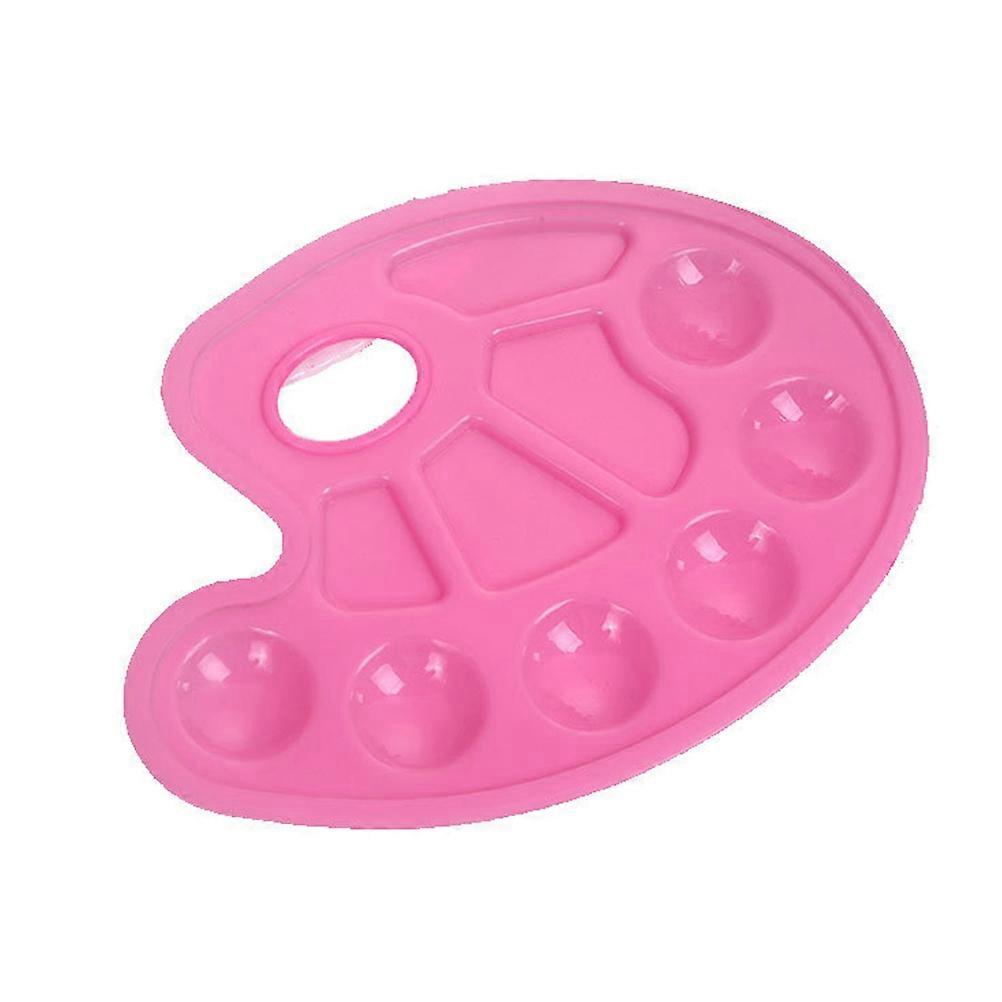 8Set Assorted Color Plastic Drawing Palette For Children Painting Party 23*17.2cm Feet Shaped Paint Mixing