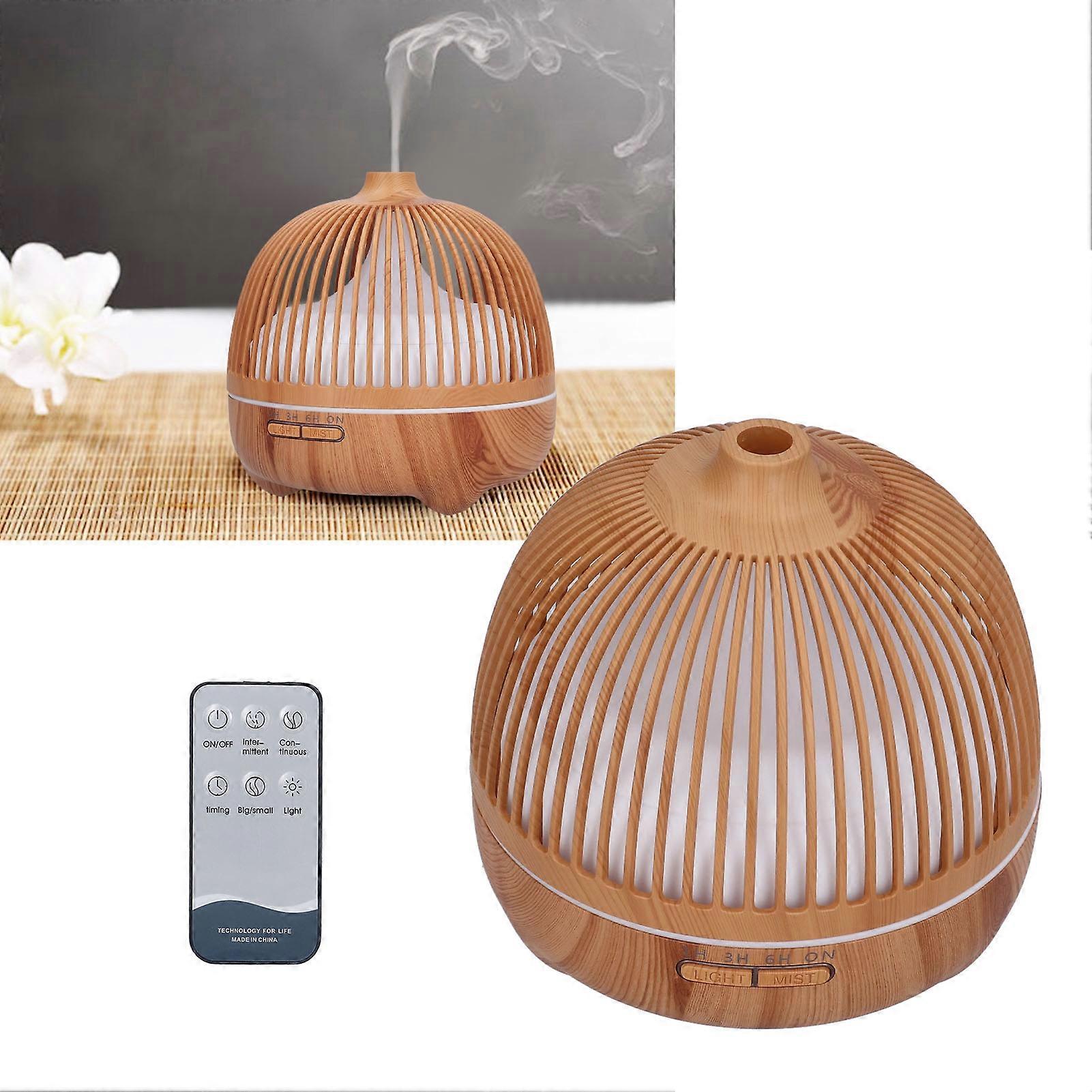 Household Air Humidifier 7 Color Changing LED Birdcage Hollow Ultrasonic Essential Oil Diffuser for Home 100‑240VUS Plug