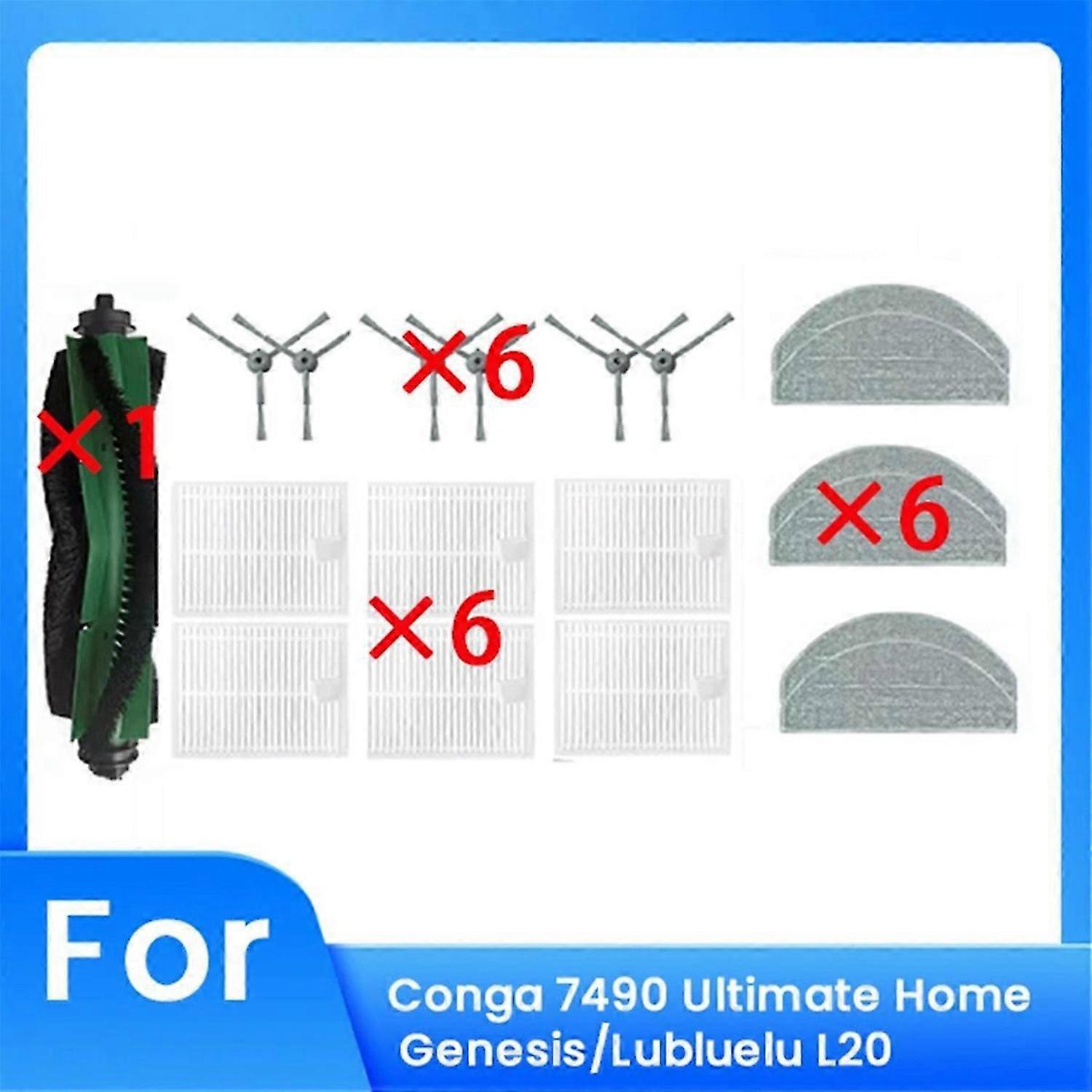 19 Pcs for Conga 7490 Ultimate Home Genesis Sweeping Robot Parts