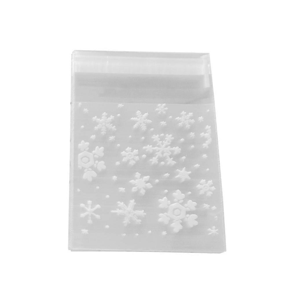 Snowflake Goody Bags Assorted Color Plastic Bag for Birthday Party 10x10cm Protection from Fingerprints 200Pack