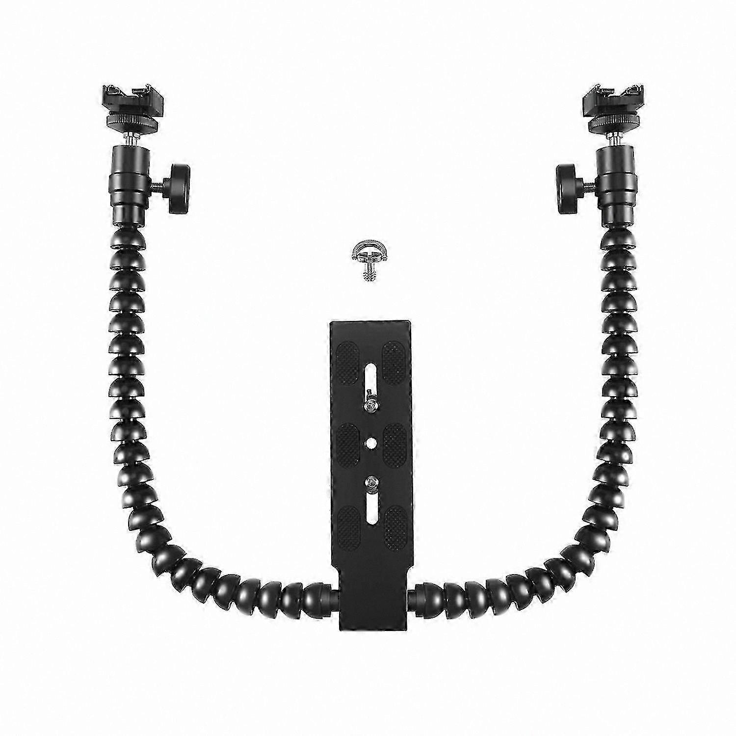 Adjustable Dual Arm Flash Bracket for Macro Photography Camera Mount Accessories