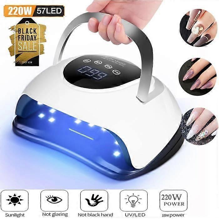 UV LED Lamp 220W Gel Oil Curing Lamp for Nail Polish Dryer