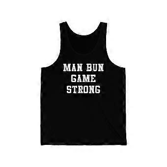 Man Bun Game Strong Unisex Tank Top