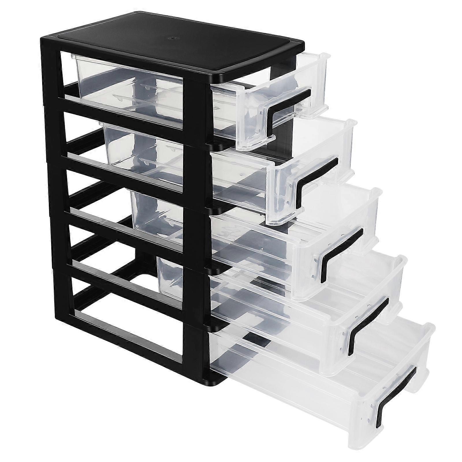 Multifunctional Five-layer Storage Cabinet Plastic Drawer Type Closet Portable Storage Case Organizer Sundries Holder 31.4cm Height