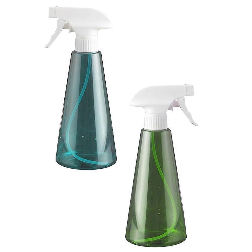 Water Spray Bottle For Plants 500ml Assorted Color Features Adjustable Spray Mechanism Durable PET 2Pcs