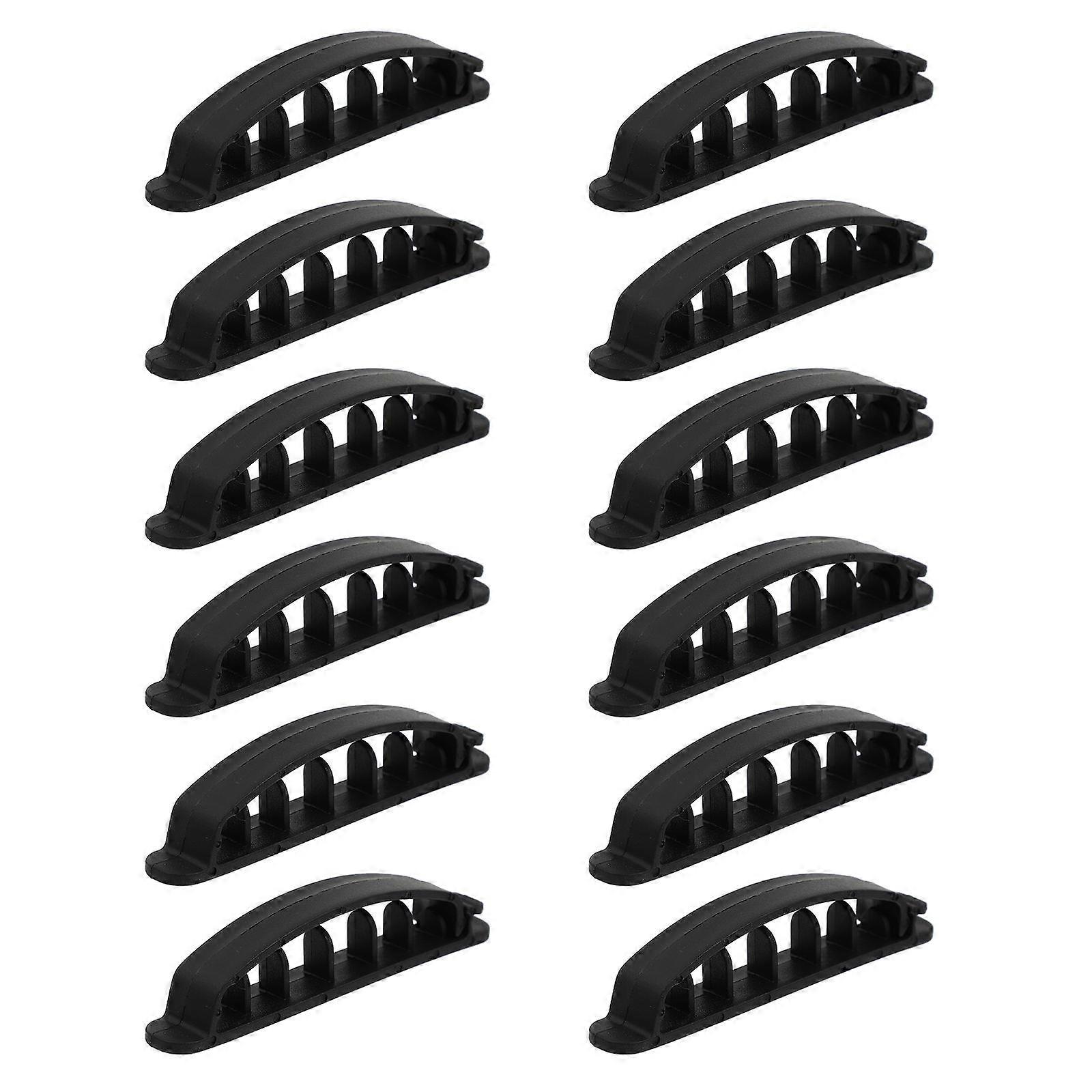 Cable Organizer Multi-Functional Solid Wire Holder for Cable Management 12Pcs
