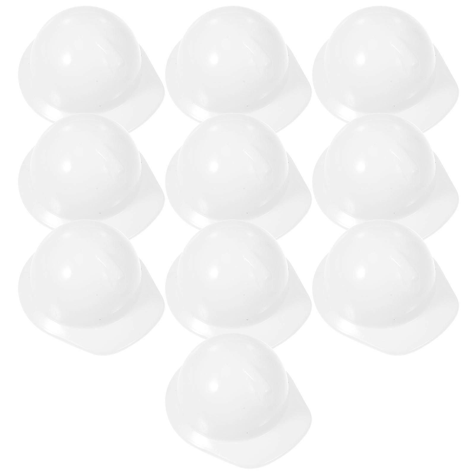 Miniature Construction Hat Plastic Doll for Decor 60Pcs Set