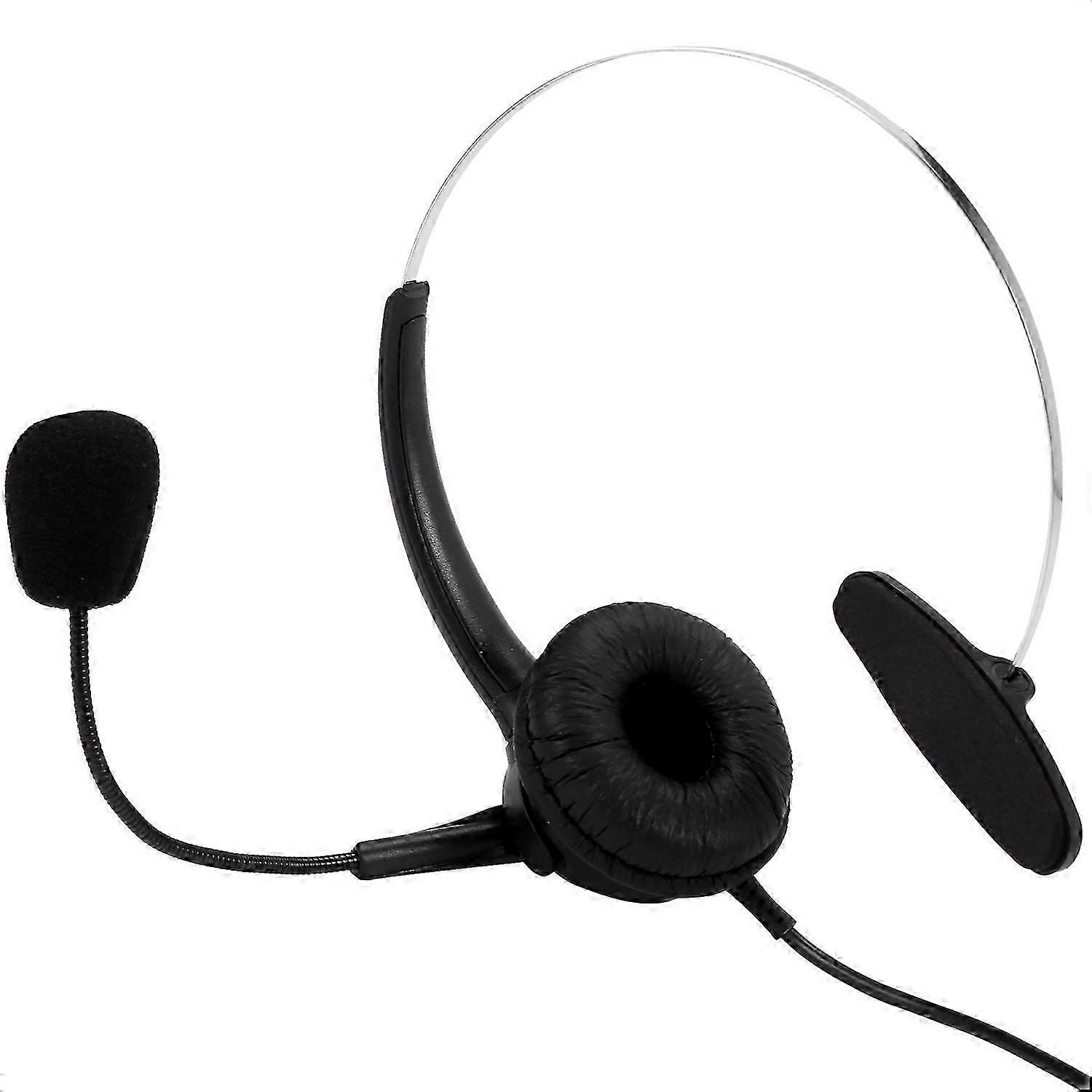 RJ9 Call Center-Kopfhörer Mono-Kopfhörer Rauschunterdrückung Headset Anruf-Kopfhörer mit Mikrofon
