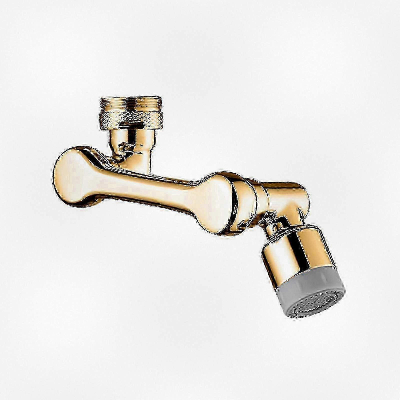 Universal 360-Degree Rotating Faucet Aerator with Swivel Arm for Kitchen Sink, Extendable Tap Adapter, Foldable Design