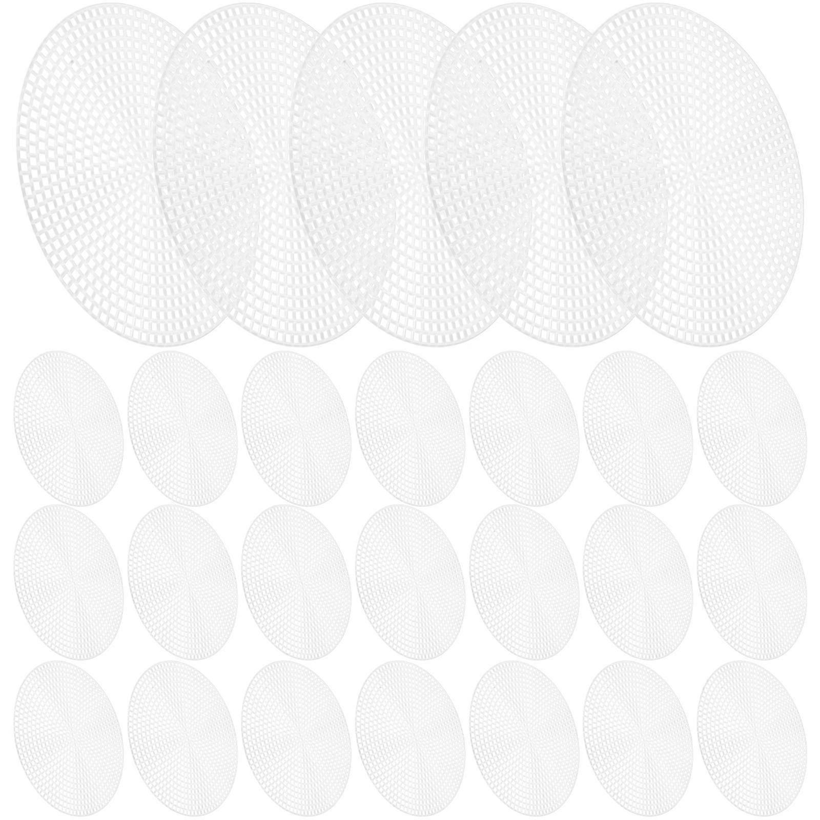Plastic Mesh Pads Woven Mesh Sheets for Embroidery 100Pcs Set