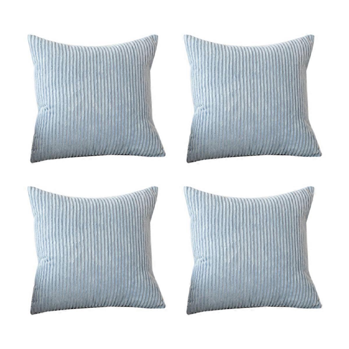 Set of 4 Velvet Pillow Case, Pillow Insert Not Included(45 X 45 cm) C