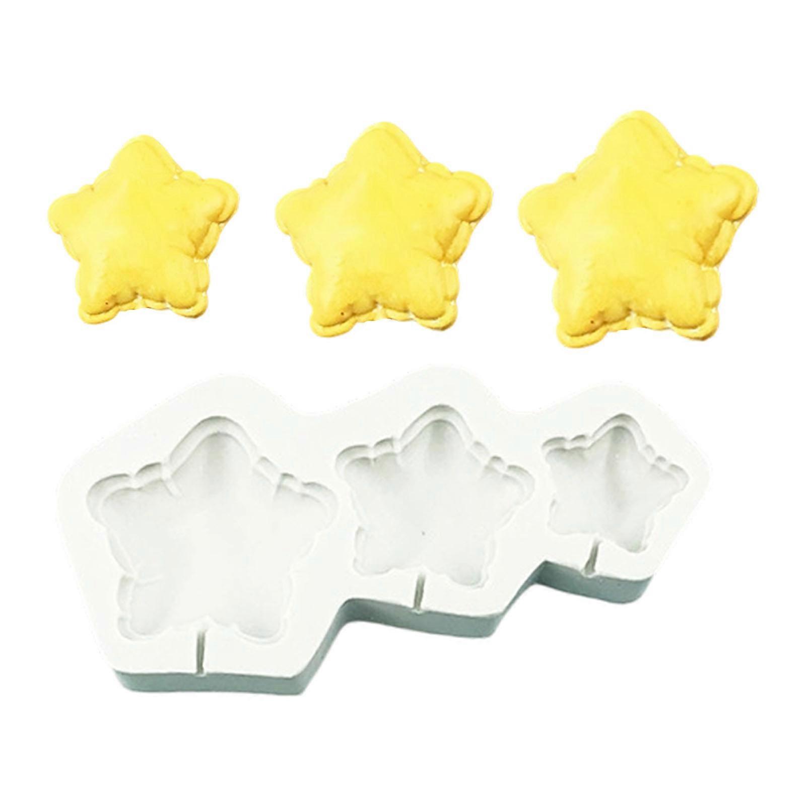 Silicones Baking Molds Set With Laces Star Heart Cloud Shapess For Cake Chocolate Jellys Making Heat Resistant Multicolor