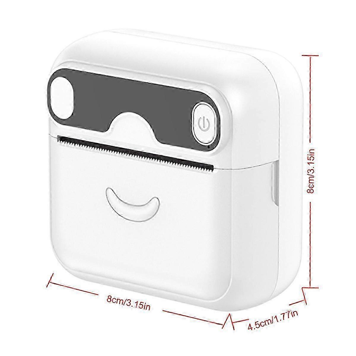 Mini Pocket Printer, Portable Bluetooth Thermal Printer, for Android or IOS APP, Inkless Printer Kids, Friends