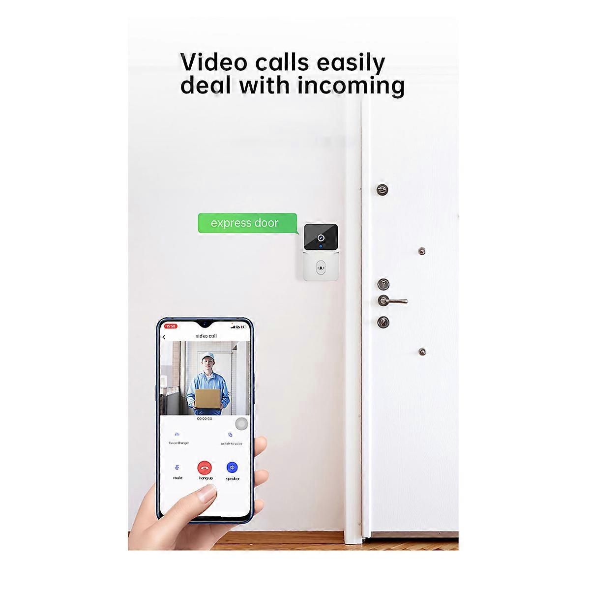 Tuya WiFi Doorbell Video Doorbell Two-Way Talk Night Vision Camera