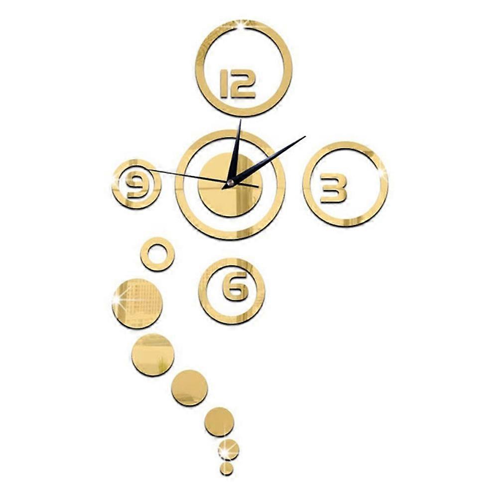 Sticky Wall Clock Wall Clock for Home for Decoration 3Pcs Set