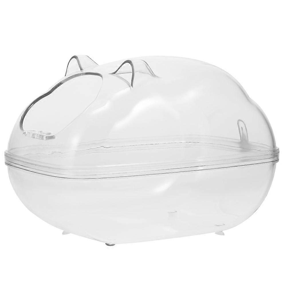 Transparent Pet Bath Sand Box 1Pcs For Hamster Practical Design External Toilet