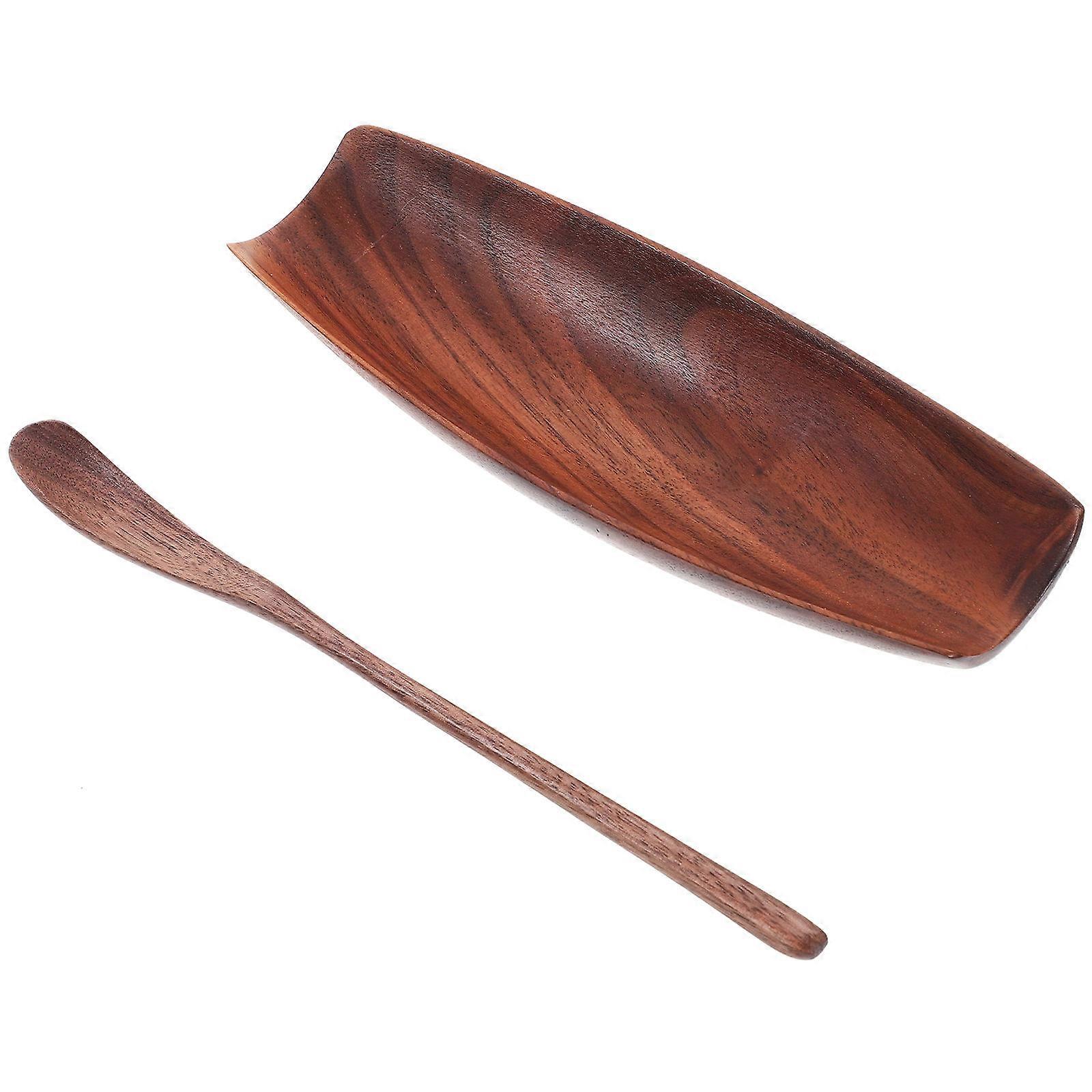 Tea Spoon Multi-Functional Tea Scoop 5-Pcs Set For Tea Ceremony Light Brown Wood Convenient Use