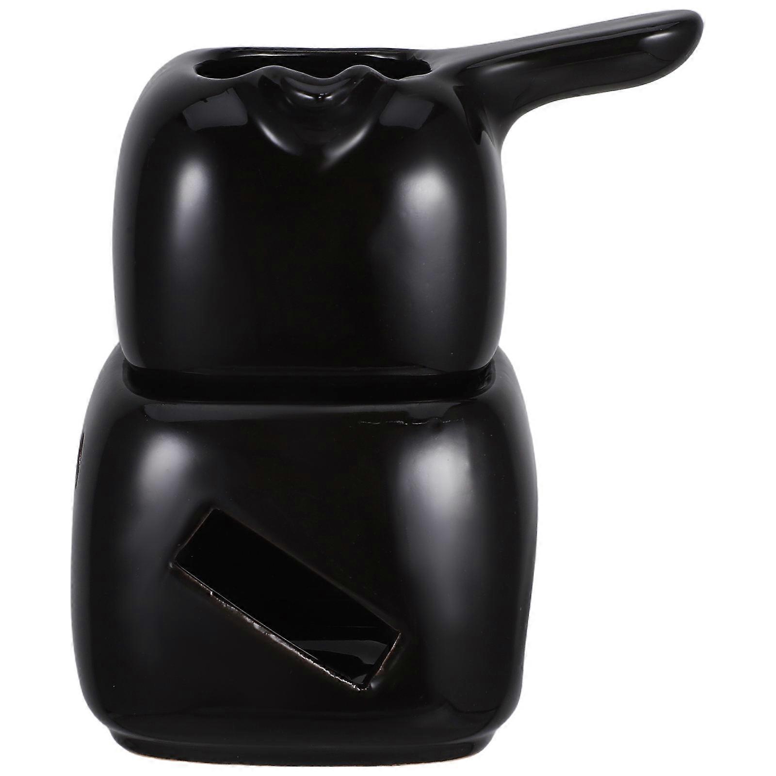 Compact Ceramic Fondue Mug for Chocolate Melting 4Pcs Kitchen Accessory