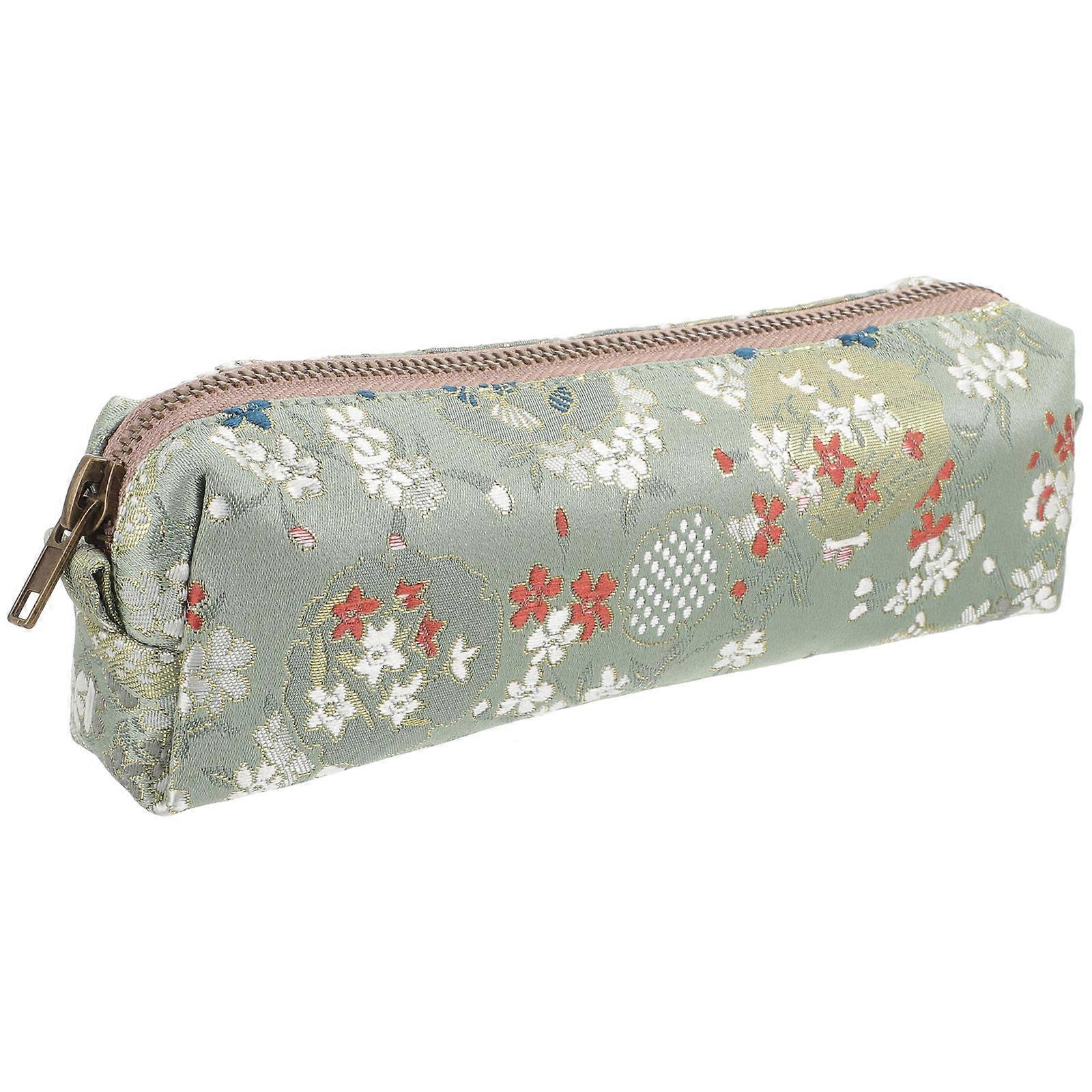 Zipper Pencil Case For Office Supplies Multi-Purpose Storage Bag 5Pcs Rectangular Design