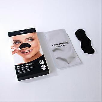 Purifying pores and blackhead nose strips deep cleansing, shrinking pores and removing blackheads Strawberry peel-off blackhead strips box / 10 pieces