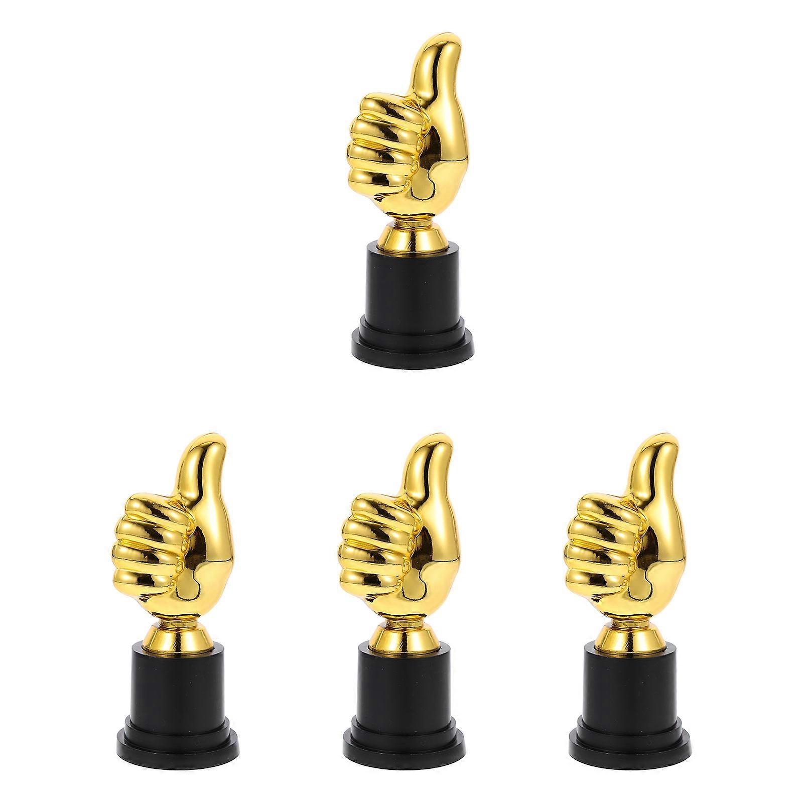 Golden Trophy Delicate Sports Game Commemorative Trophy for Reward 20Pcs