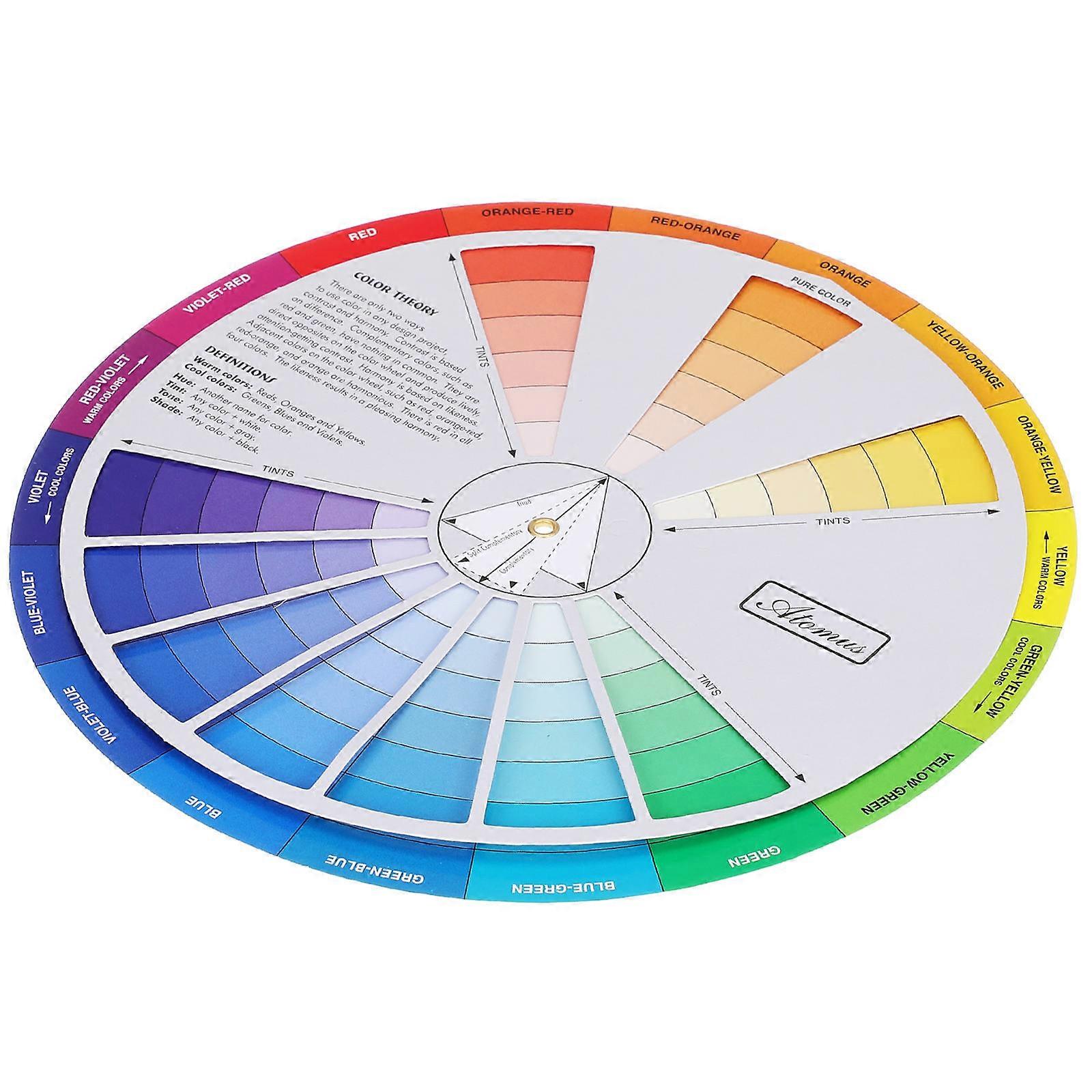 Rotation Wheel Creative Color Wheel for Learning 4Pcs Mixed Color Tool