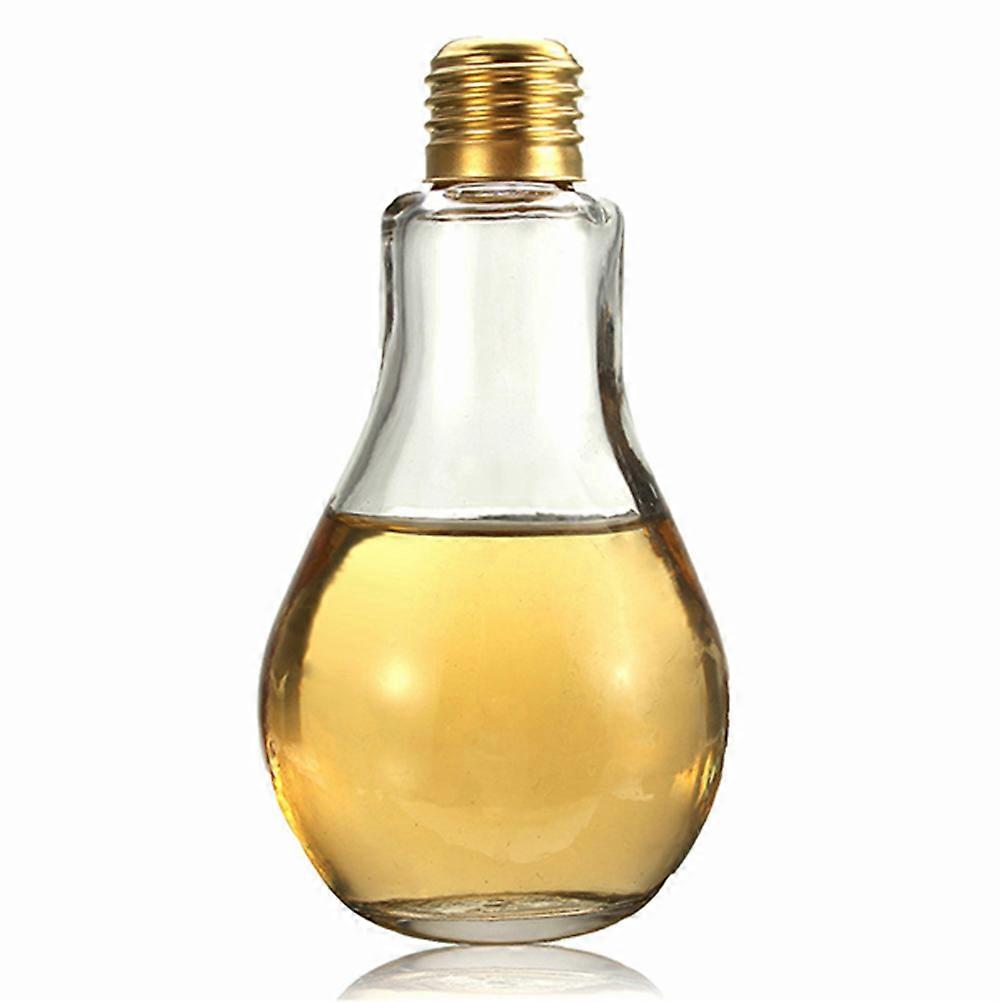 Creative Light Bulb Cups for Drinks Designed for General Users in Golden Color with 400ml Capacity and 1Pcs for Daily Use