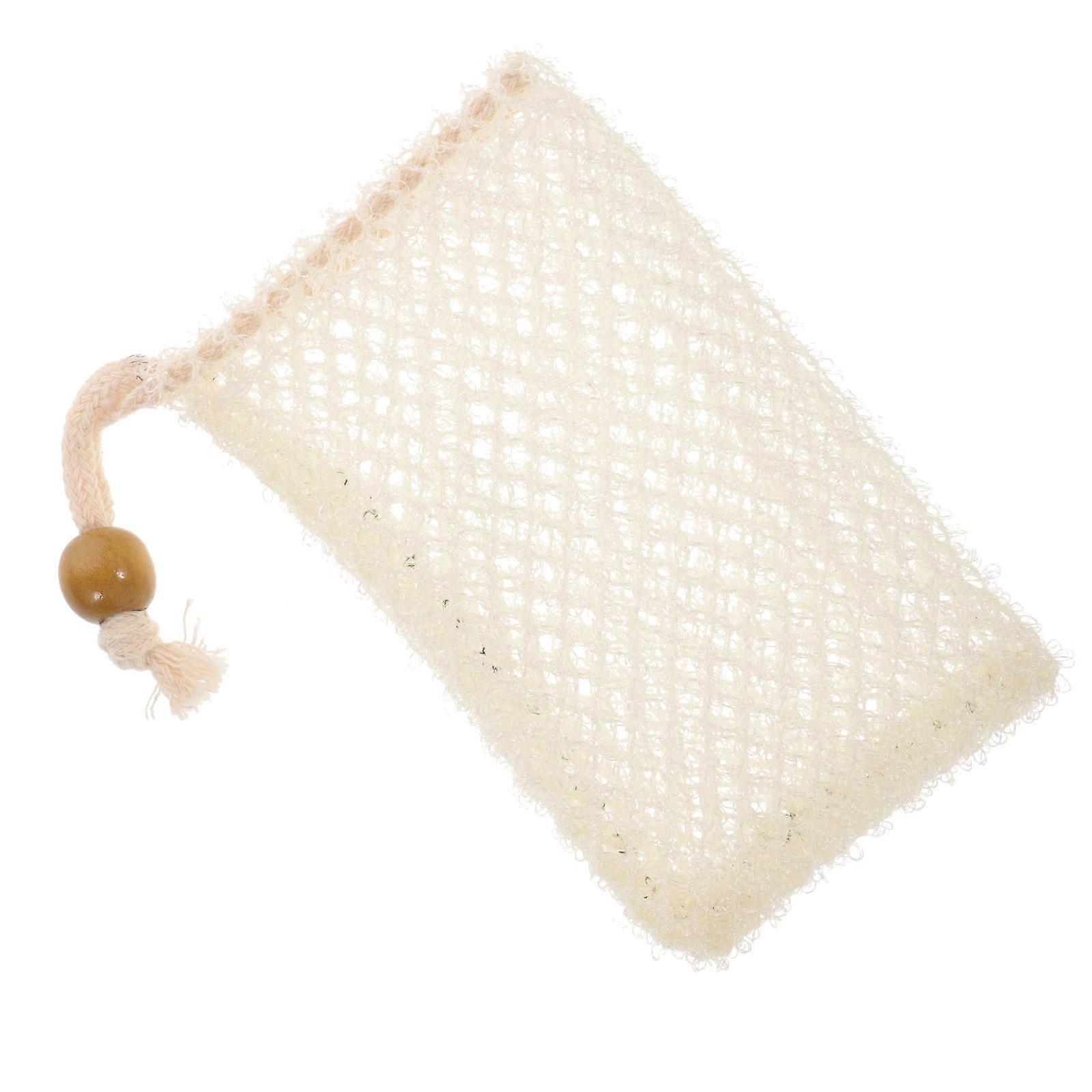 Travel Soap Container With Drawstring Design For People With Rough Skin 14.00X8.00X4.00CM Beige Skin Cleansing 1Pack