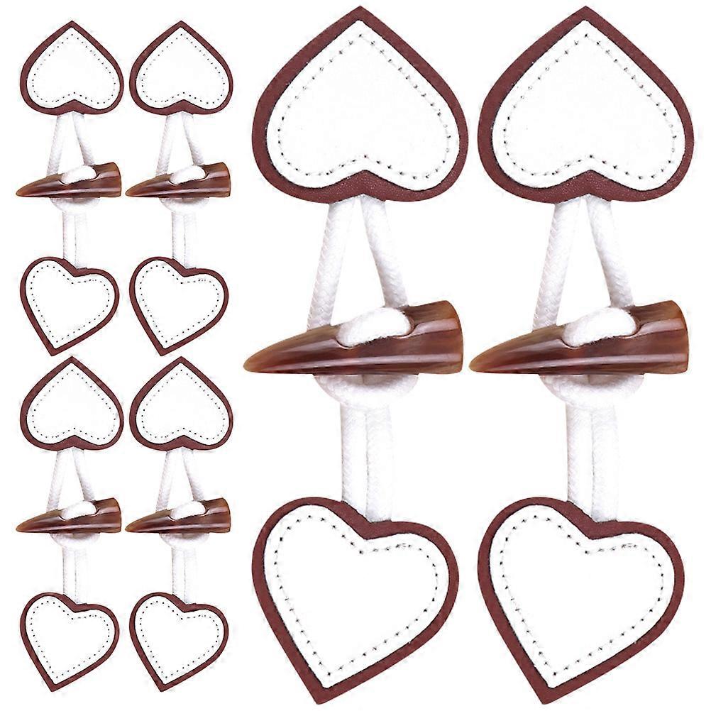 Luxurious Oval Sew-On Toggle Buttons 18 Pairs Decorative Coffee For Daily Wear And DIY Projects