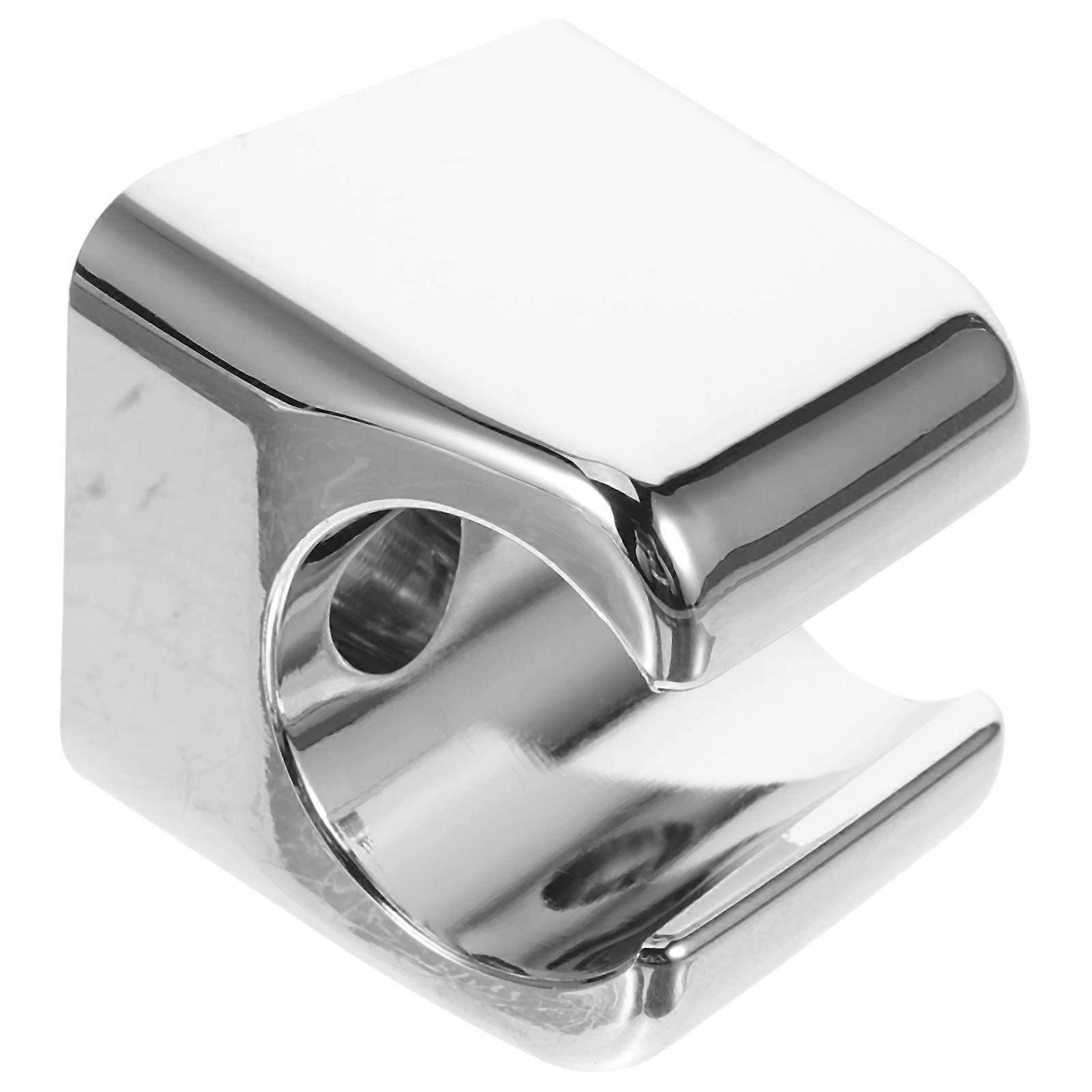 Wall Shower Head Mount Silver ABS Bathroom Shower Accessory 4Pcs