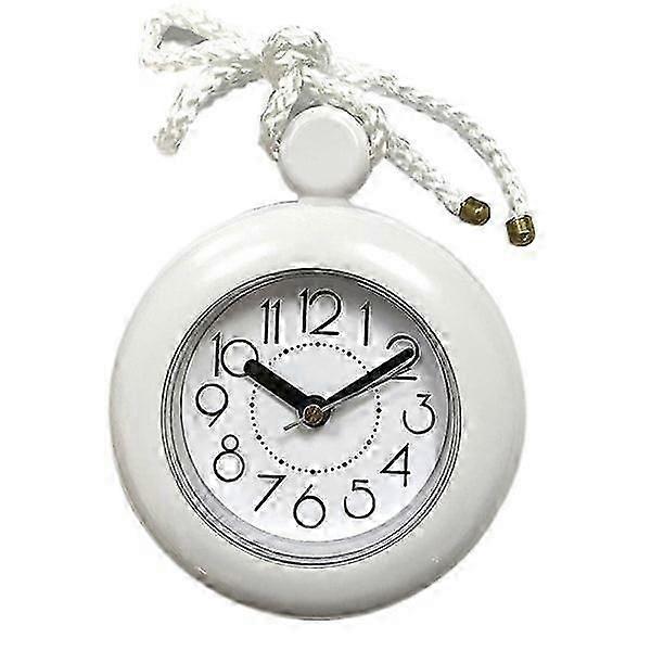 waterproof bathroom wall clock with hanging hook