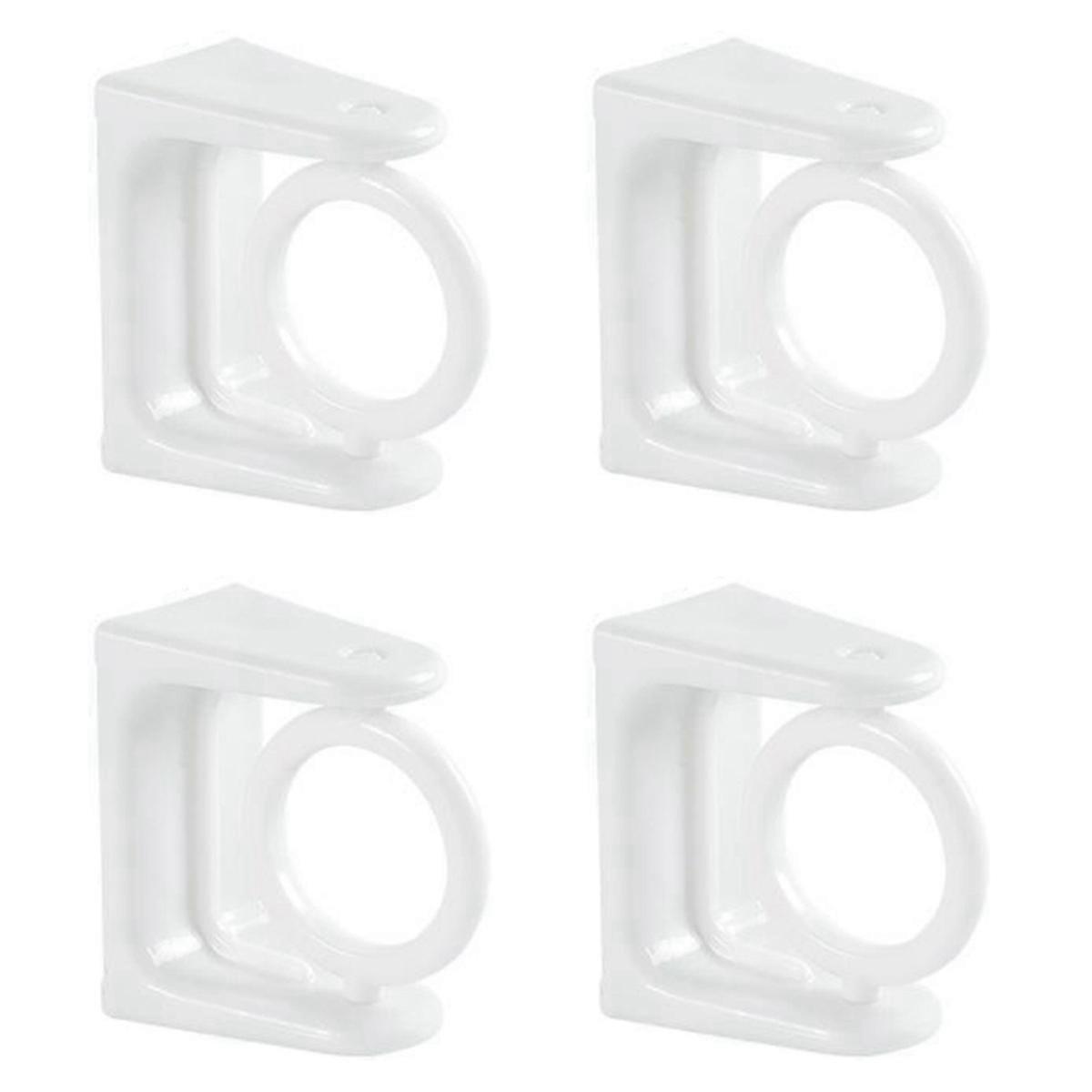 360° Rotatable Pole Fixator for Non-drilling Adhesive Hooks Towel Rod