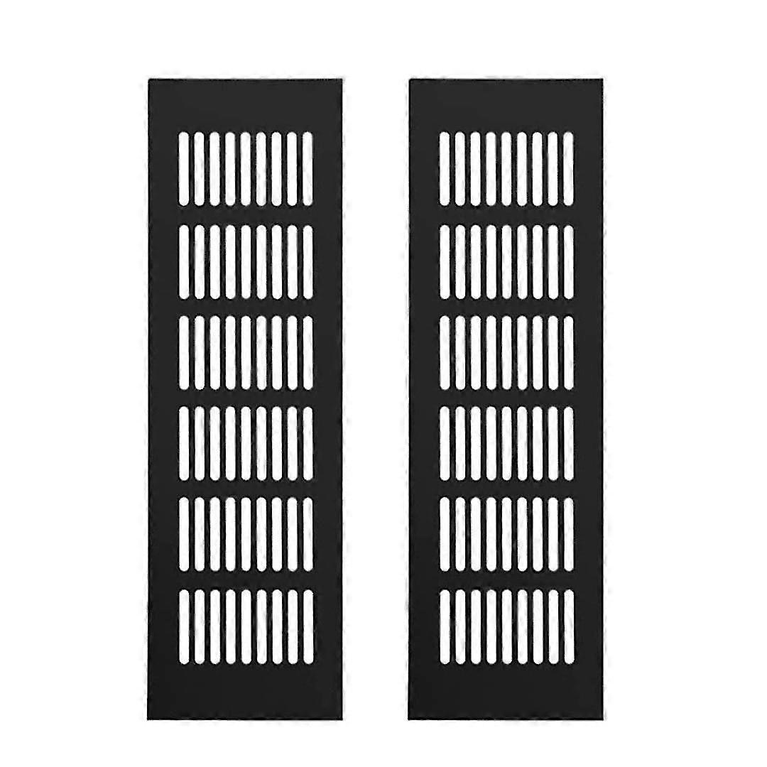 طقم من 2 شواية تهوية، ألومنيوم، 250 × 80 مم، أسود p20241126632