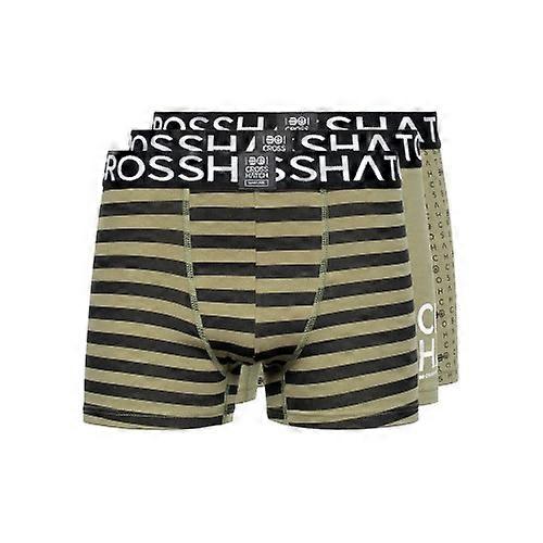 Crosshatch Mens Gridline Boxer Shorts (Pack of 3)