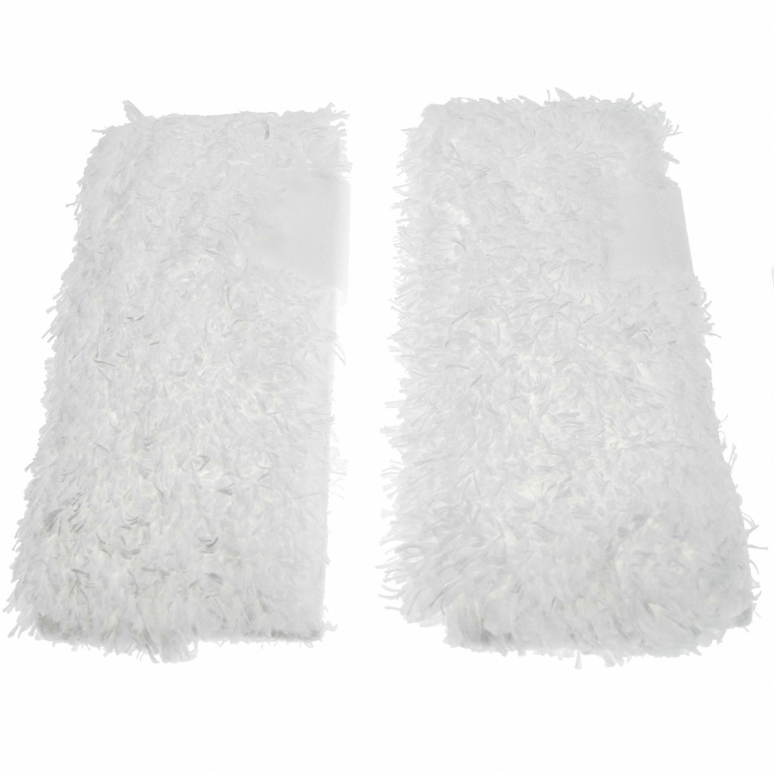 2x Microfiber Mop Pads Compatible with SC 5 EasyFix Models, White 21 x 9.4 x 0.25cm Steam Cleaner Refills